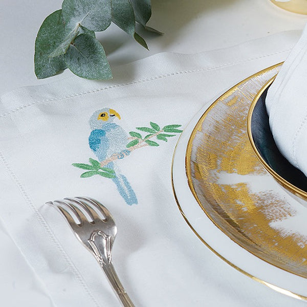 Parrot Embroidered Placemat