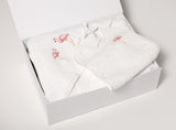 Set Bavoir et Sortie de Bain - Flamant Rose